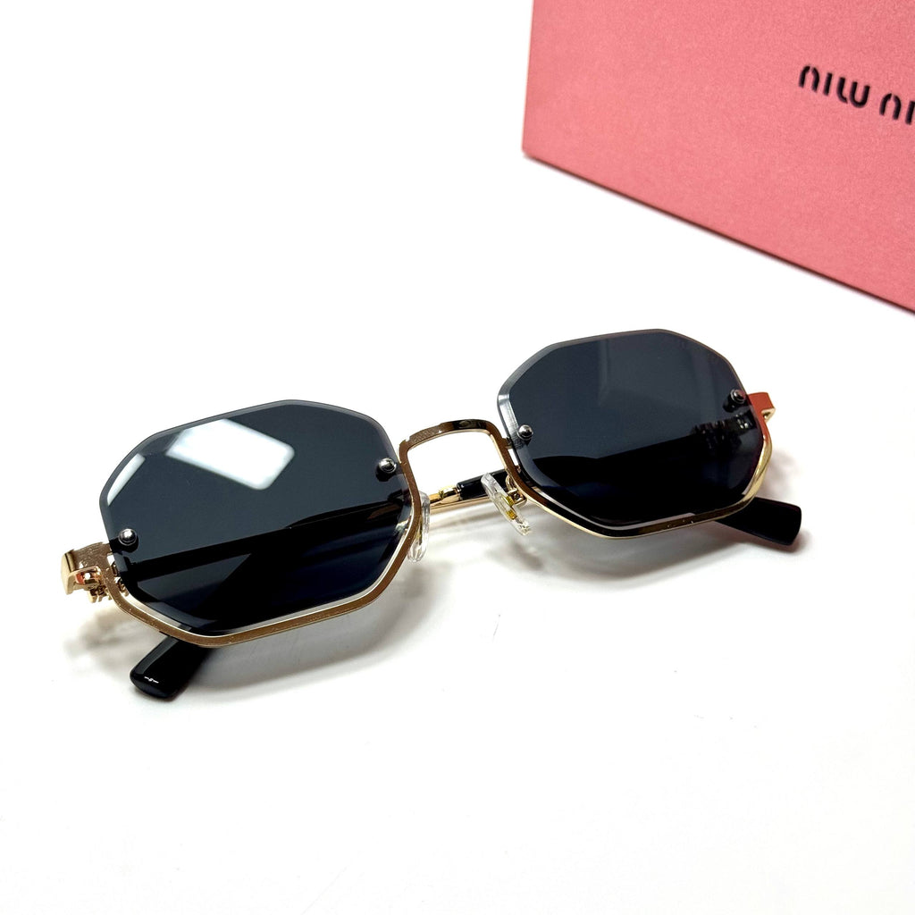 Miu Miu Geometric SMU56Z – Gold Black