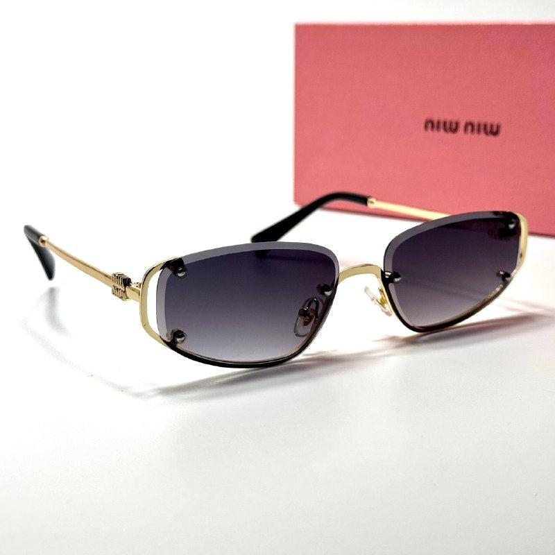 Miu Miu Geometric SMU57Z – Gold Gradient