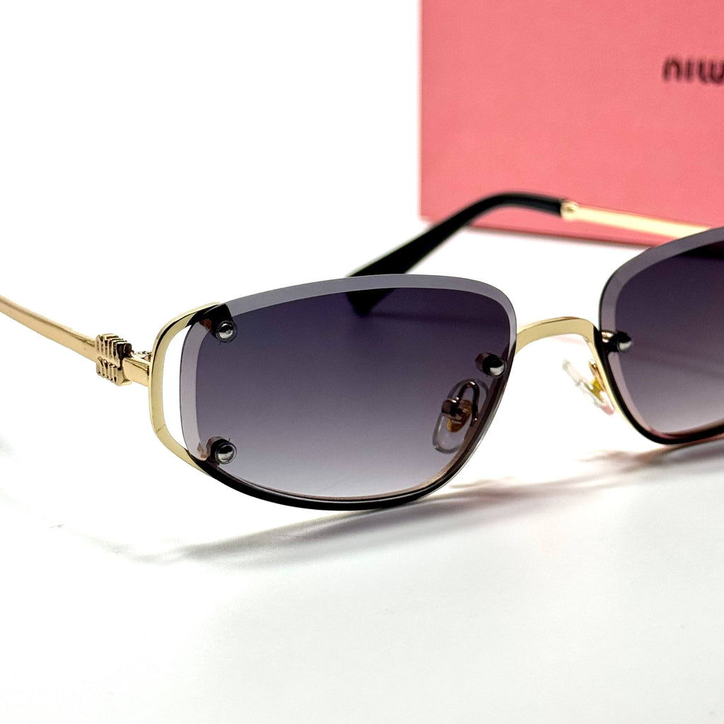 Miu Miu Geometric SMU57Z – Gold Gradient