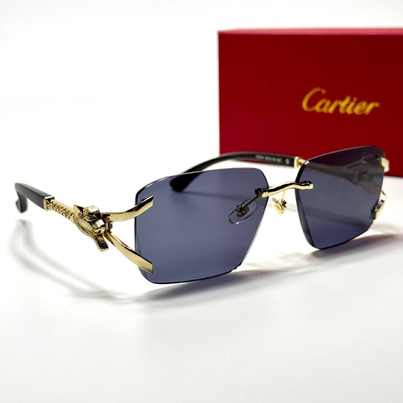 Cartier Rimless Panthère CT0432S – Gold Black