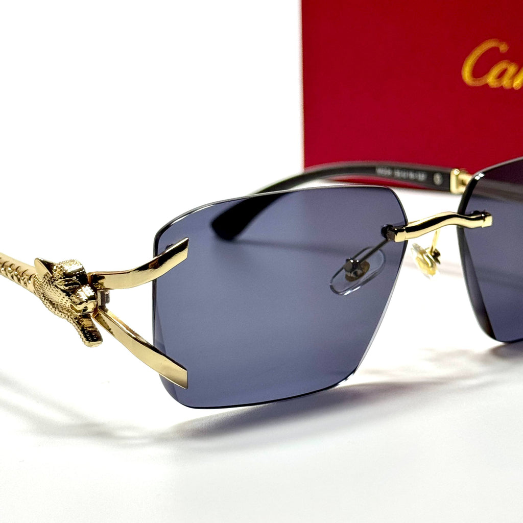Cartier Rimless Panthère CT0432S – Gold Black