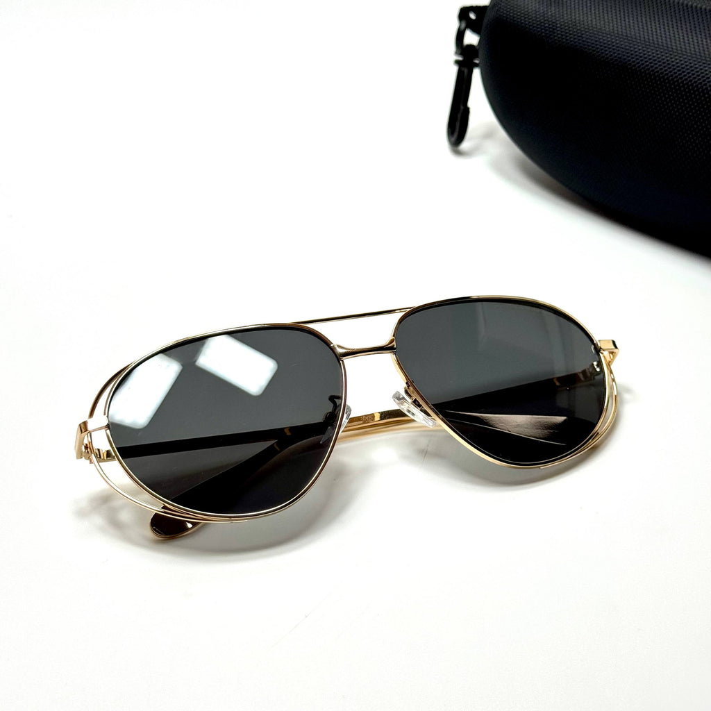 Bottega Veneta Aviator BV1278S – Gold Black