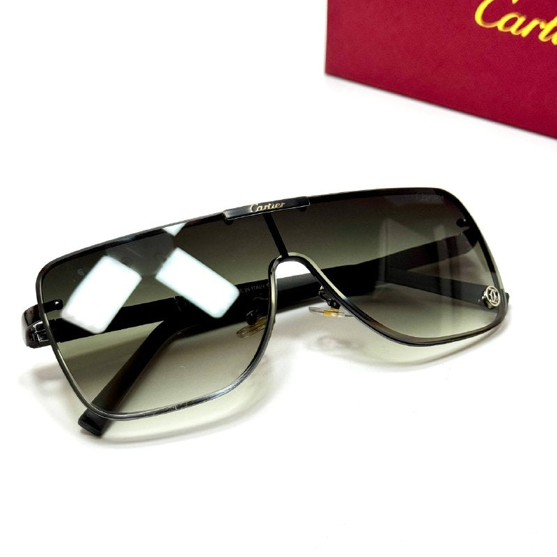 Cartier Shield CT0432S – Black Gradient