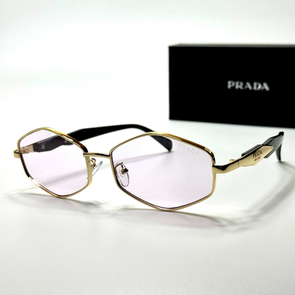 Prada Geometric PR68YS – Gold Pink