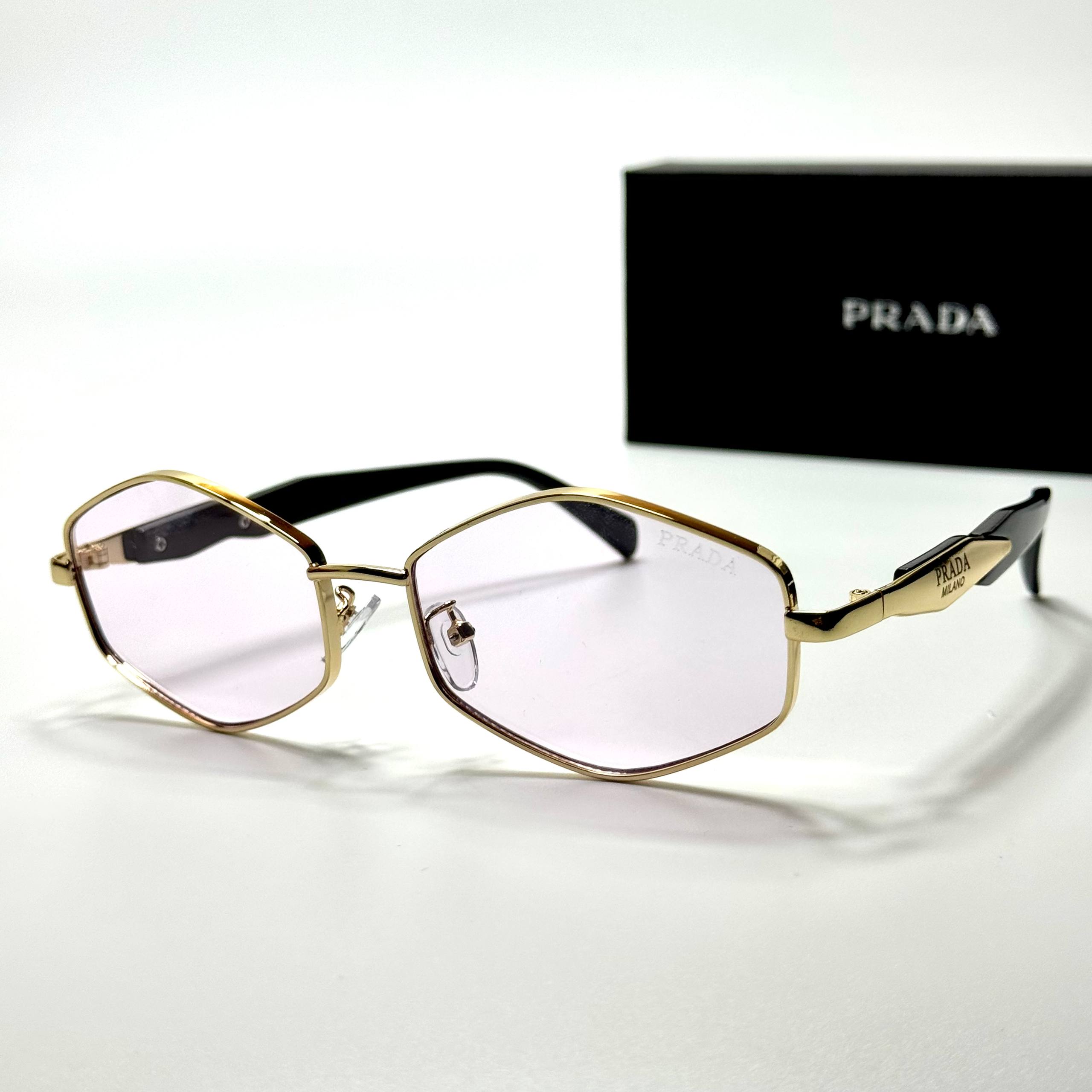 Prada Geometric PR68YS – Gold Pink