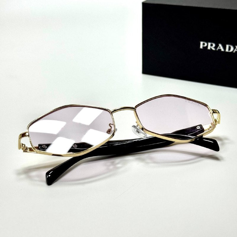 Prada Geometric PR68YS – Gold Pink