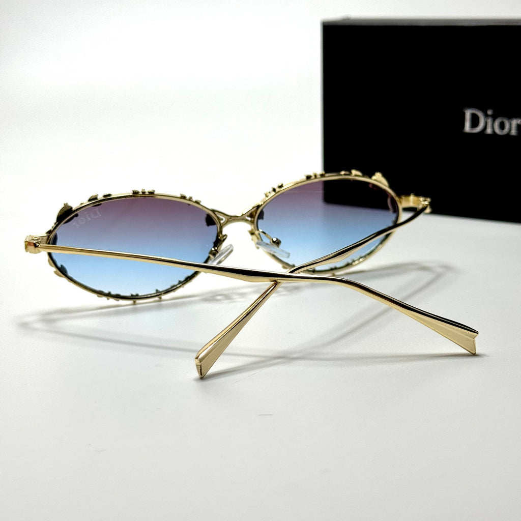 Dior Oval CD4012 – Gold Blue
