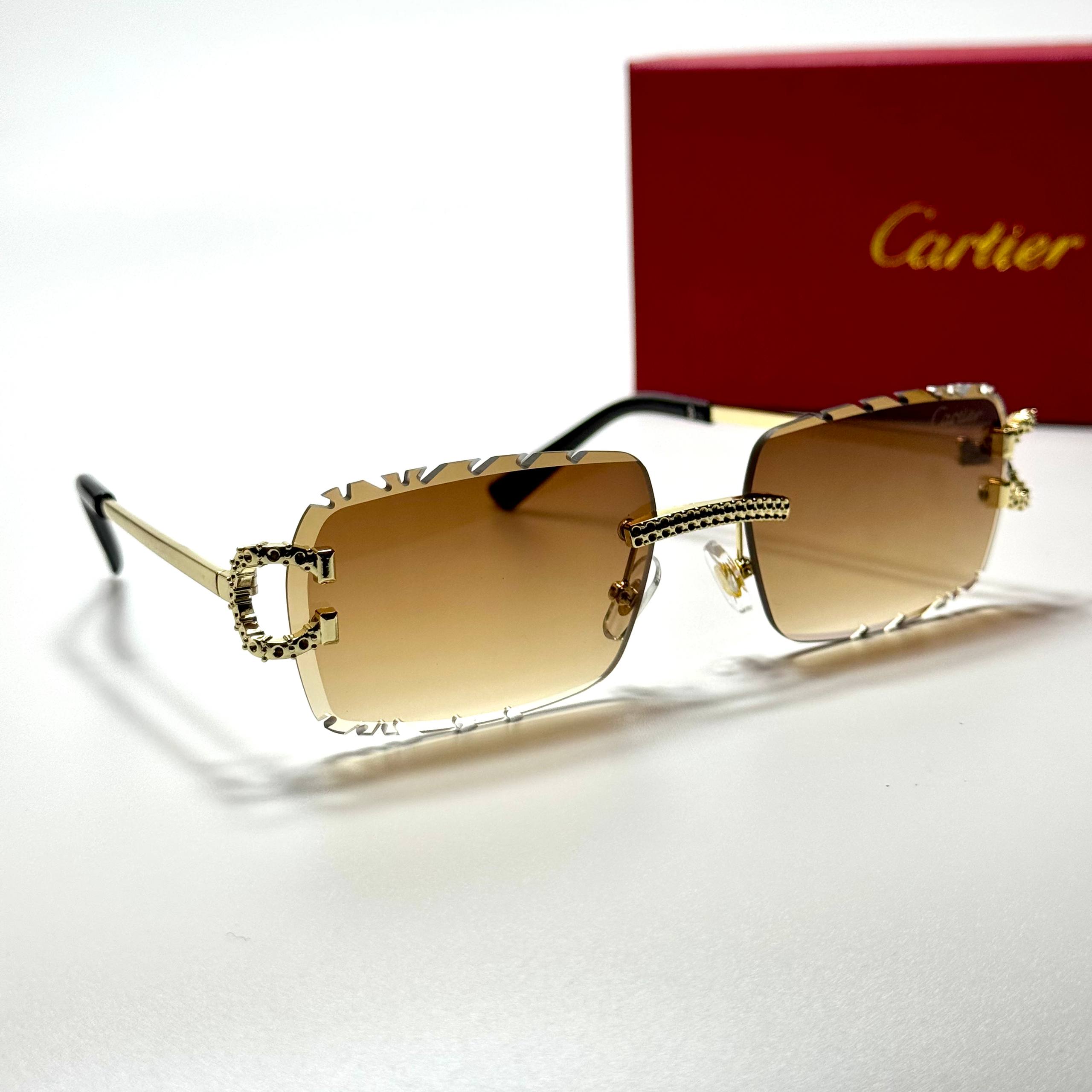 Cartier Rimless Square CT0471S – Gold Brown Gradient