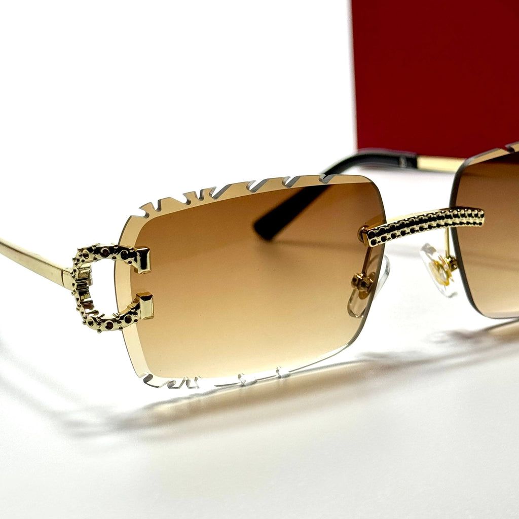 Cartier Rimless Square CT0471S – Gold Brown Gradient