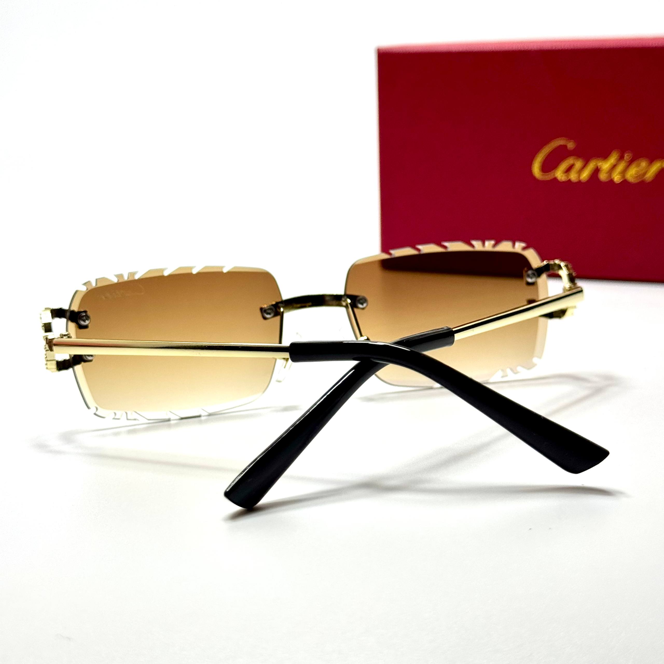 Cartier Rimless Square CT0471S – Gold Brown Gradient