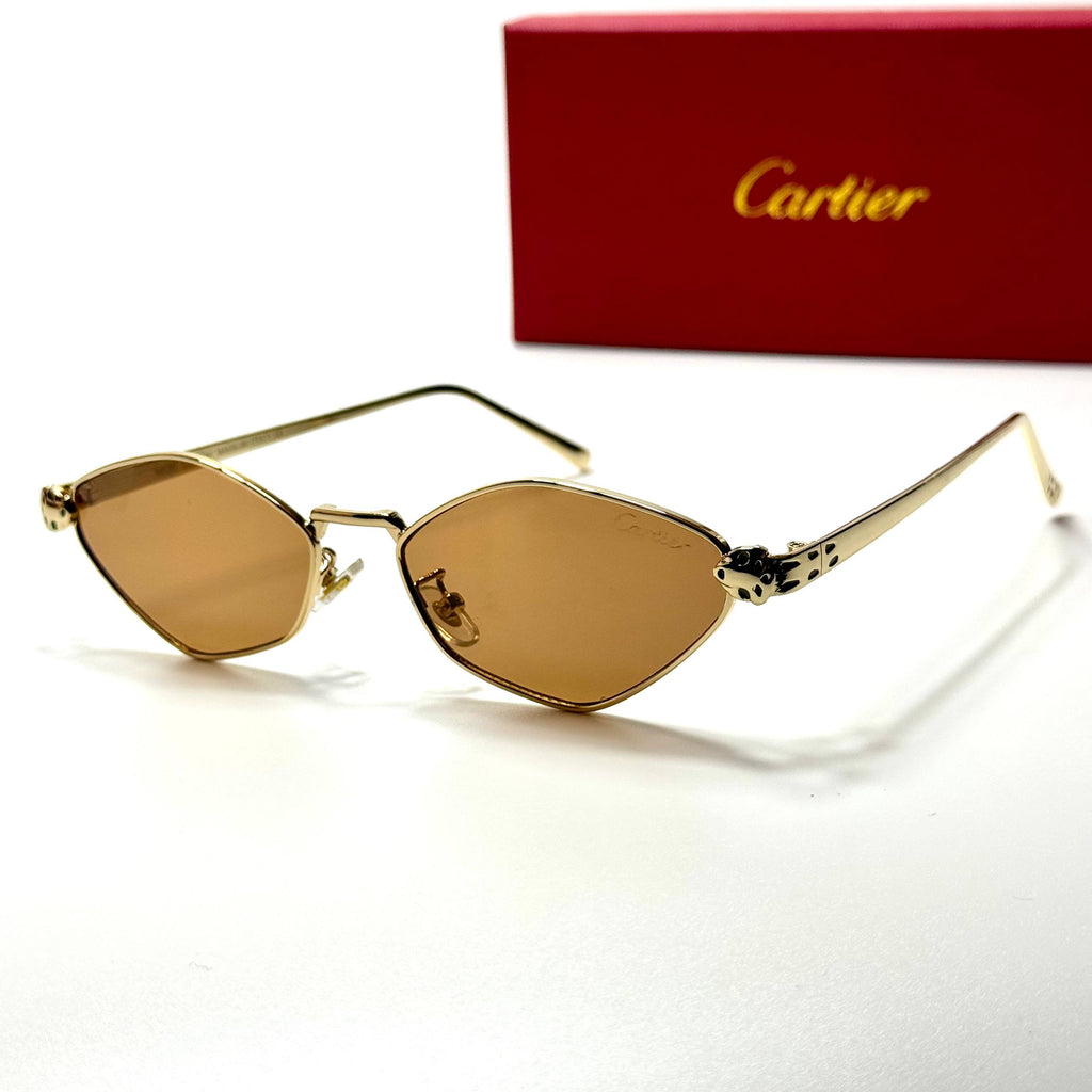 Cartier Panthère Geometric CT0432S – Gold Brown