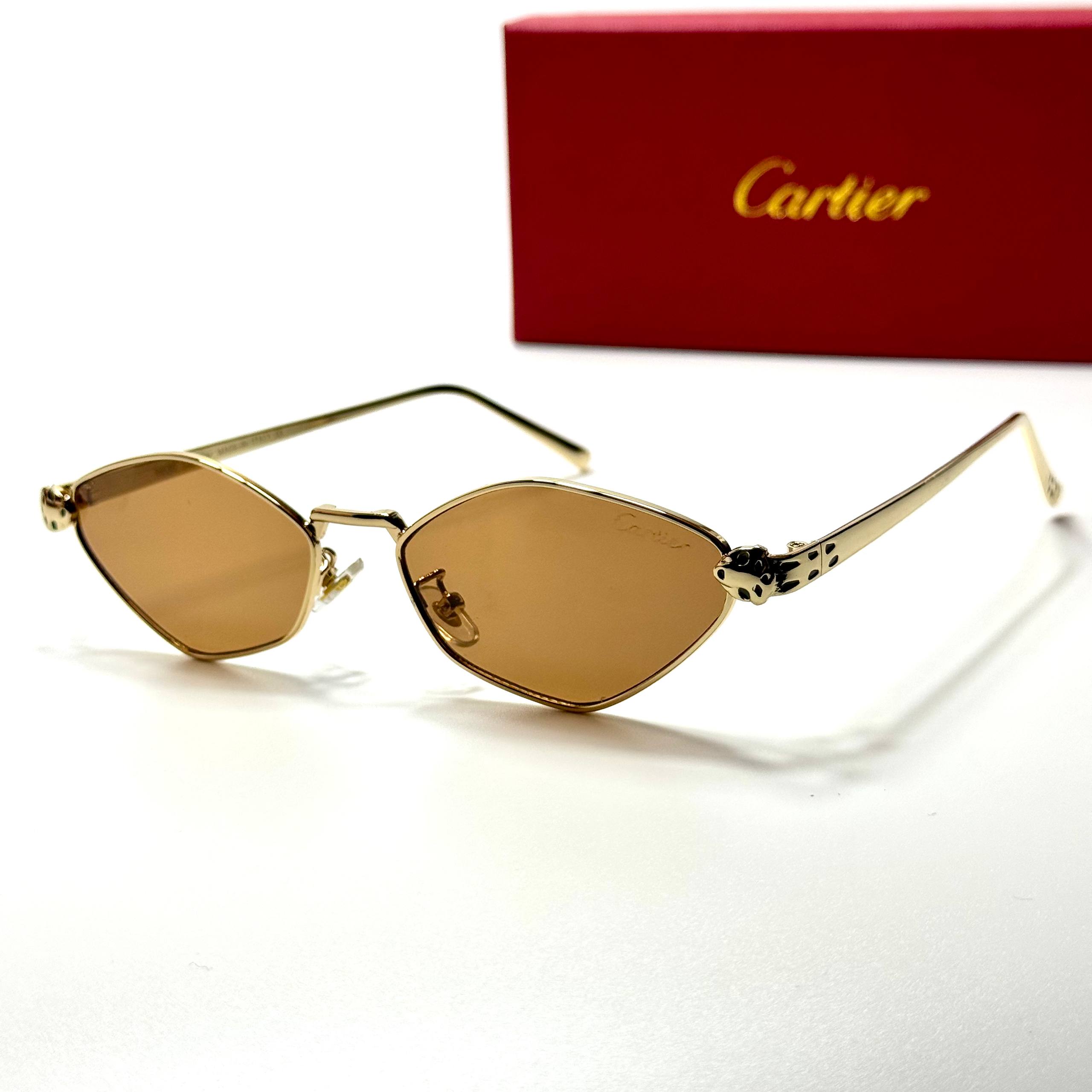 Cartier Panthère Geometric CT0432S – Gold Brown