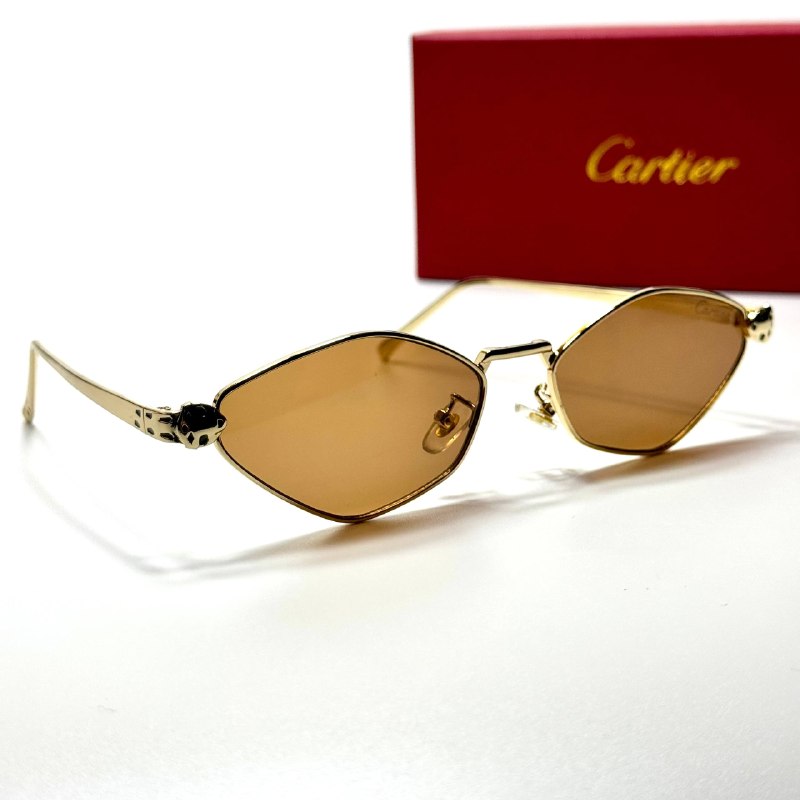 Cartier Panthère Geometric CT0432S – Gold Brown