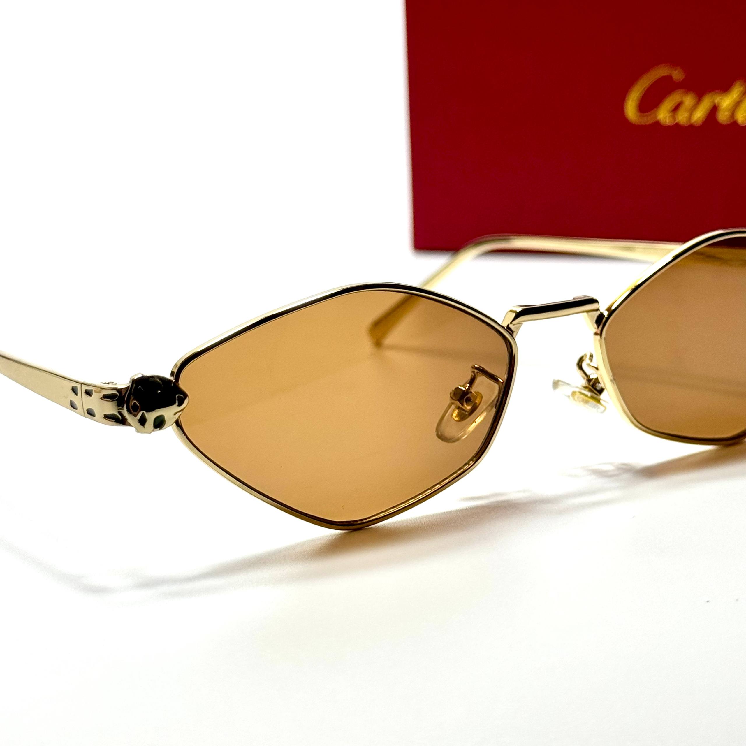 Cartier Panthère Geometric CT0432S – Gold Brown