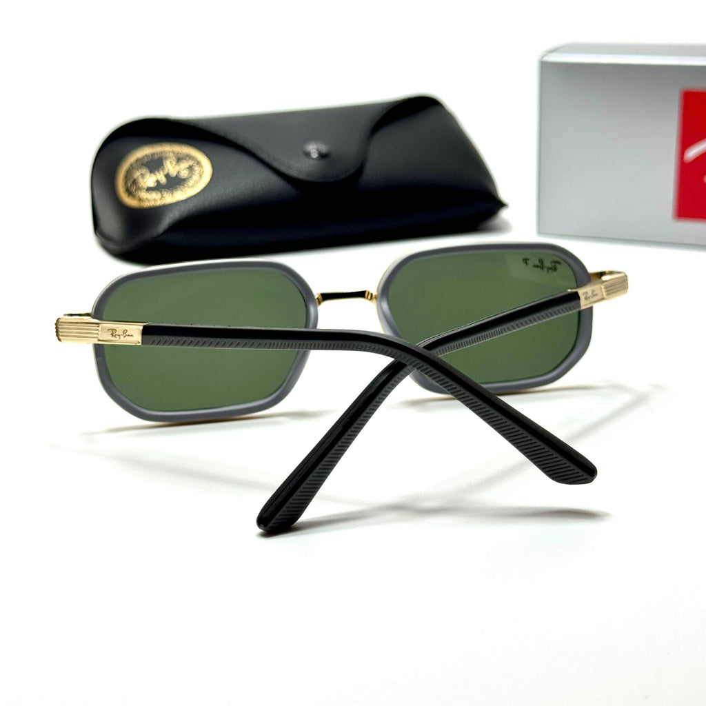 Ray-Ban Rectangular RB7194 – Black Gold Green
