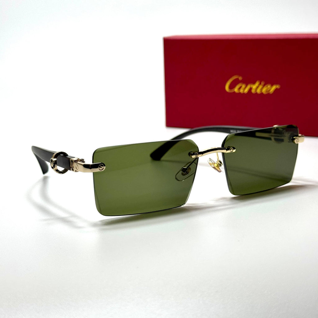 Cartier Rimless CT0432S – Gold Green