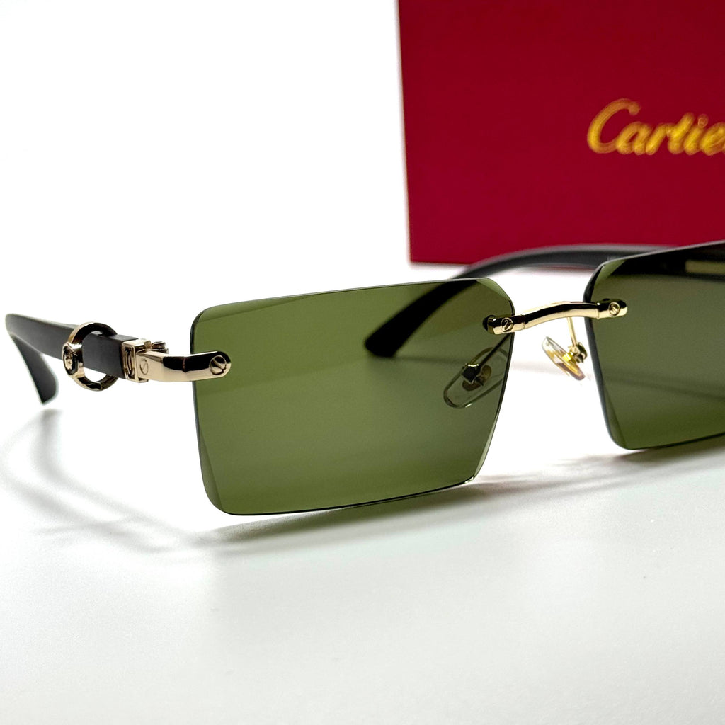 Cartier Rimless CT0432S – Gold Green