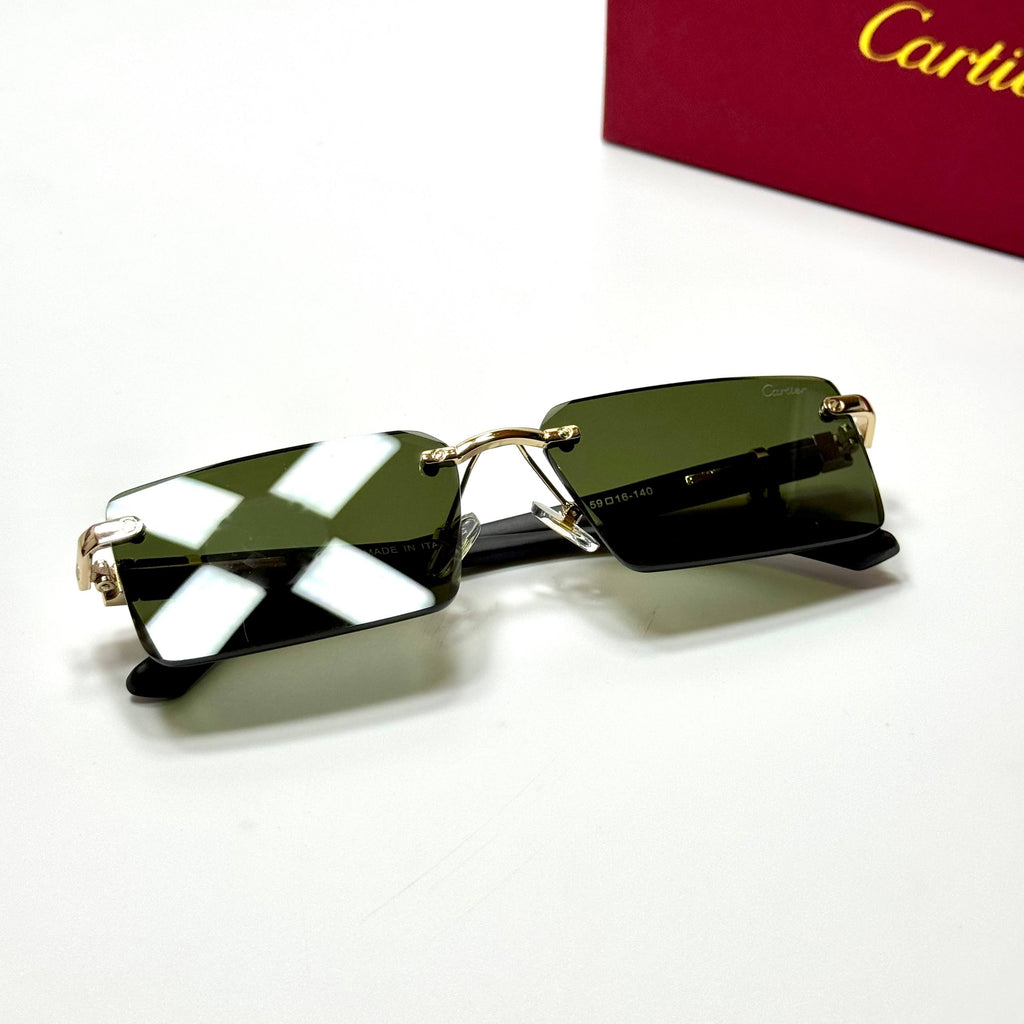 Cartier Rimless CT0432S – Gold Green