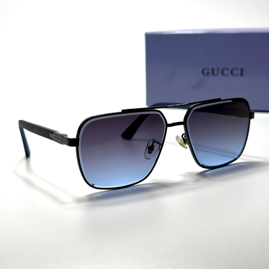 Gucci Square GG1221S – Black Blue Gradient