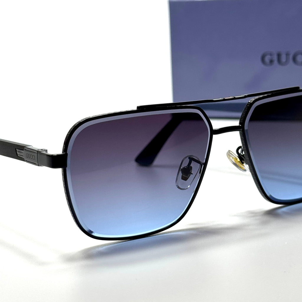 Gucci Square GG1221S – Black Blue Gradient