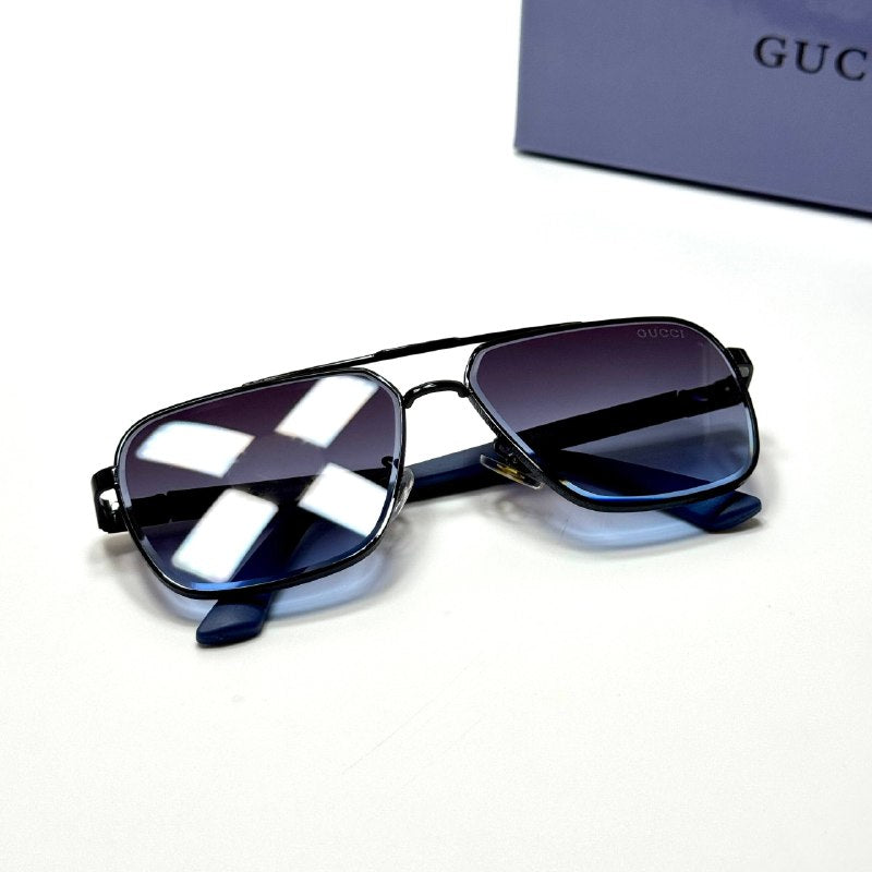 Gucci Square GG1221S – Black Blue Gradient