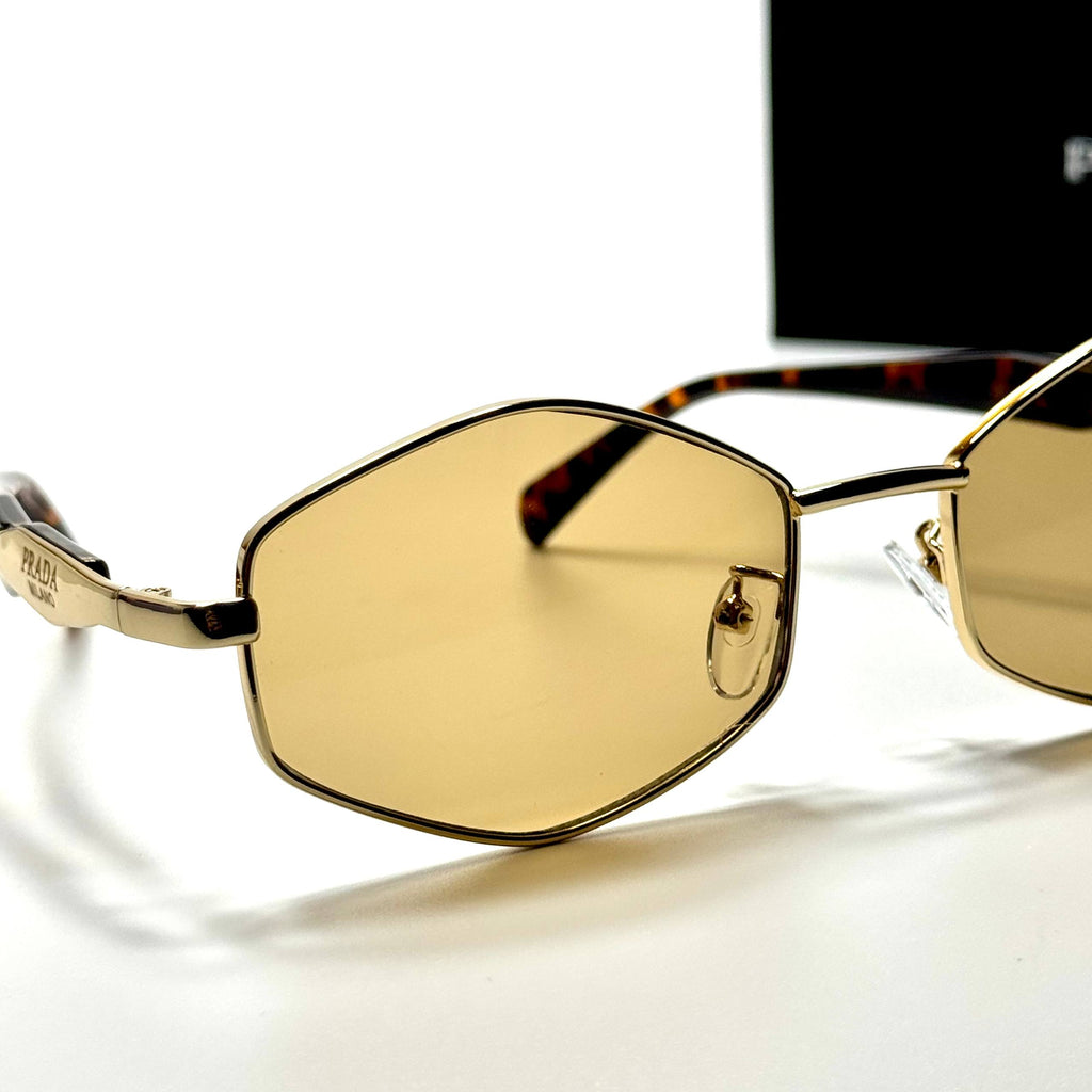 Prada Geometric PR4186 – Gold Brown