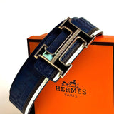 Hermès H Constance Belt – Navy Gold