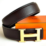 Hermès H Constance Belt – Dark Brown / Gold