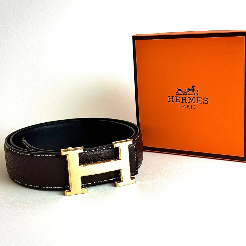 Hermès H Constance Belt – Dark Brown / Gold