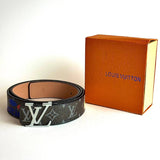 LV Initiales Belt – Silver Eclipse