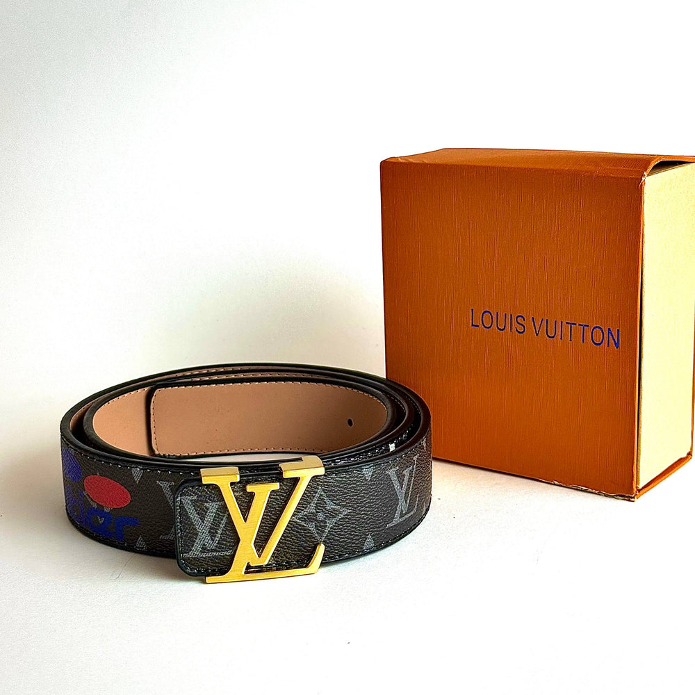 LV Initiales Belt – Gold Eclipse