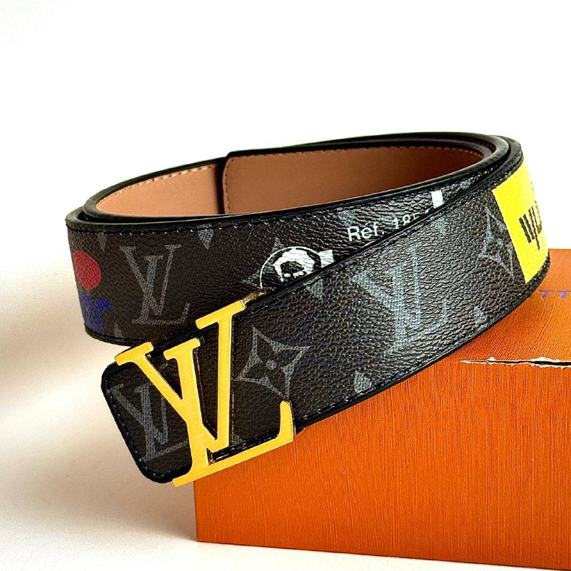 LV Initiales Belt – Gold Eclipse