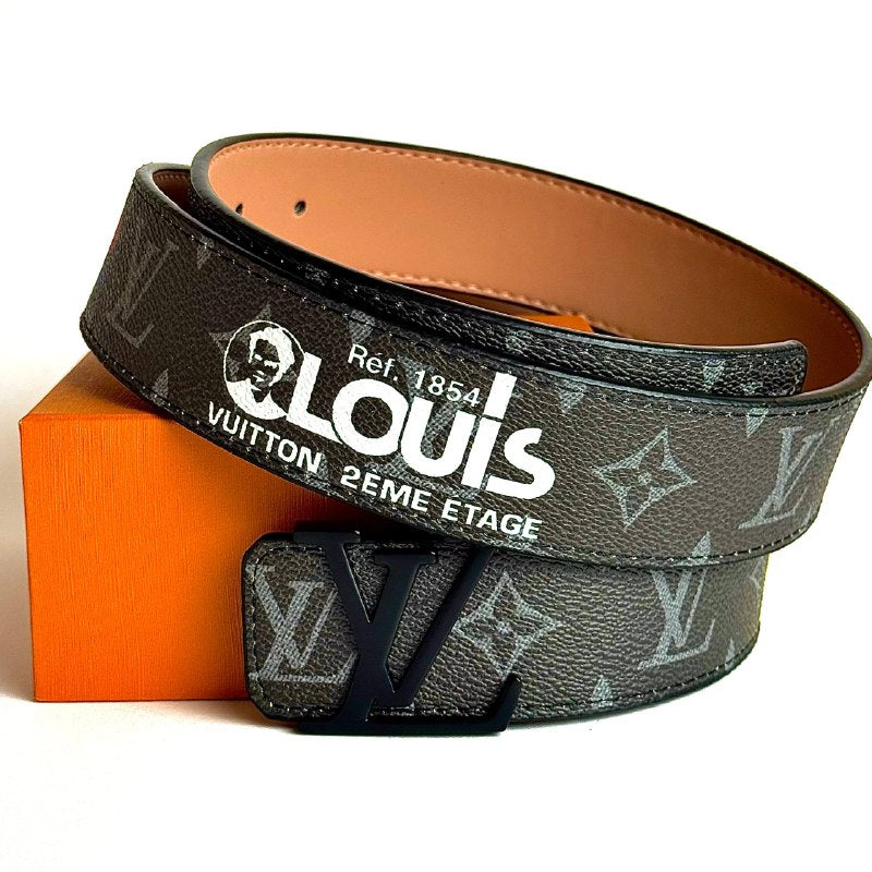 LV Initiales Belt – Black Eclipse