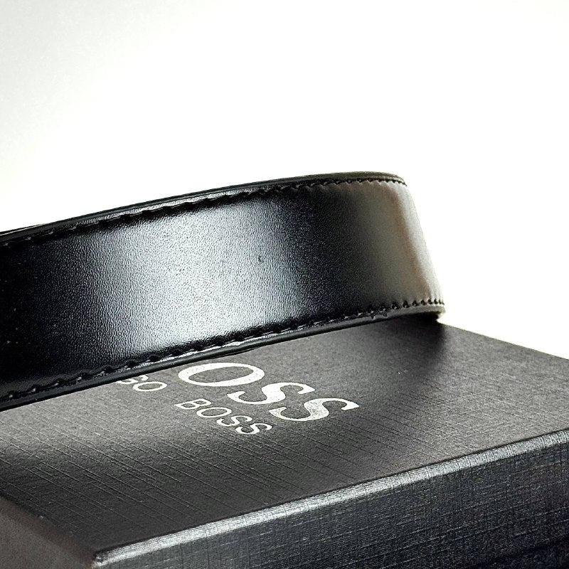 Hugo Boss Reversible Belt – Silver Dark Brown