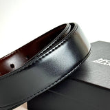 Montblanc Reversible Belt – Silver Dark Brown