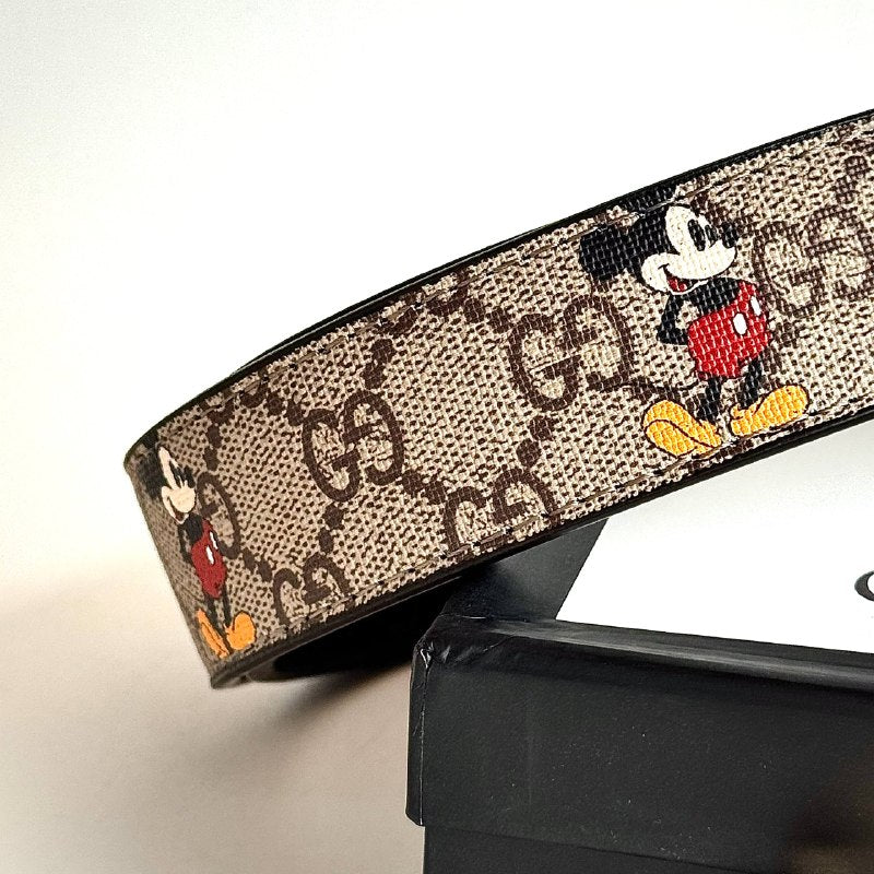 Gucci x Disney Mickey Mouse Belt – Beige / Gold