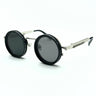 Adjustable Rotating Trendy Sunglasses - Silver Black