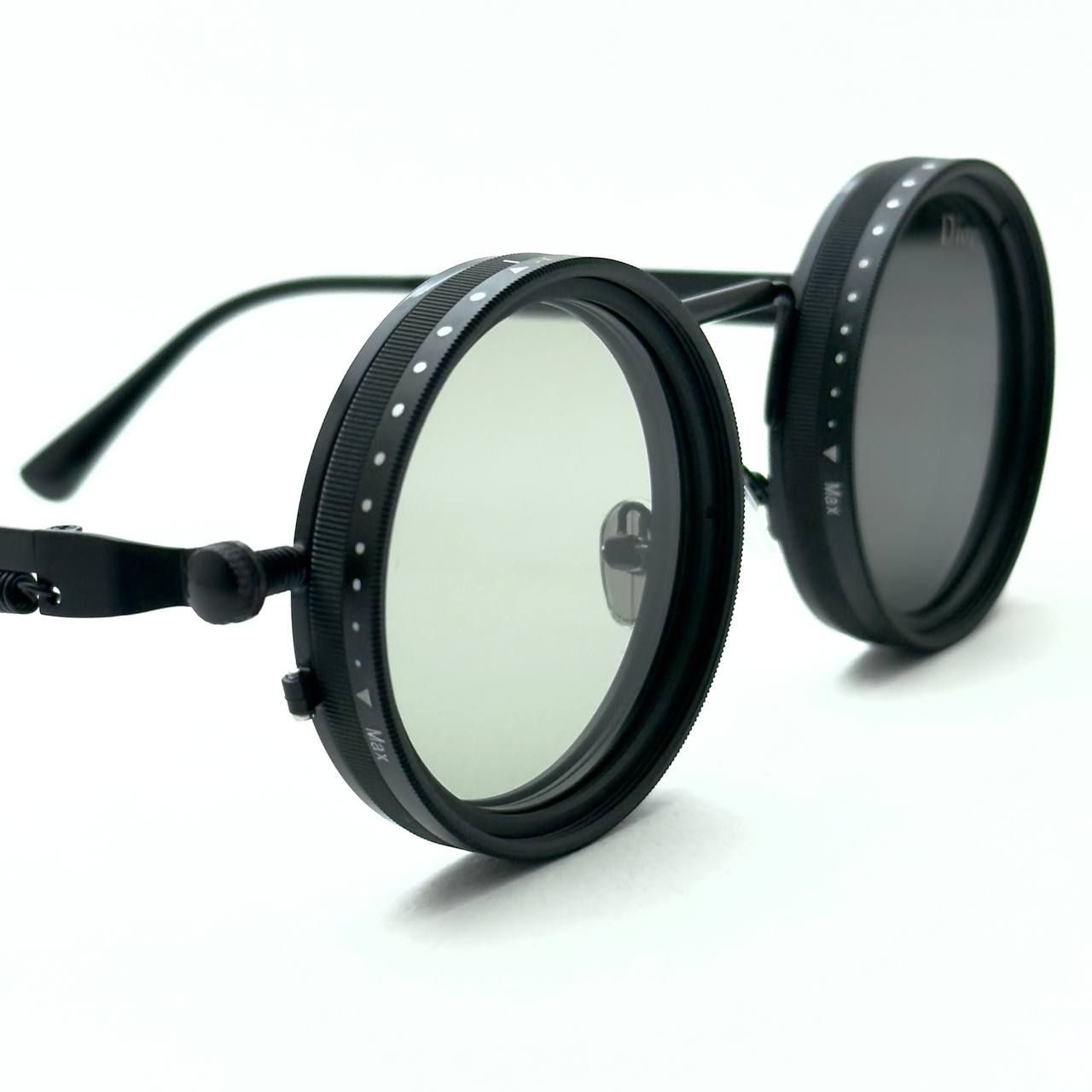 Adjustable Rotating Trendy Sunglasses - Full Black