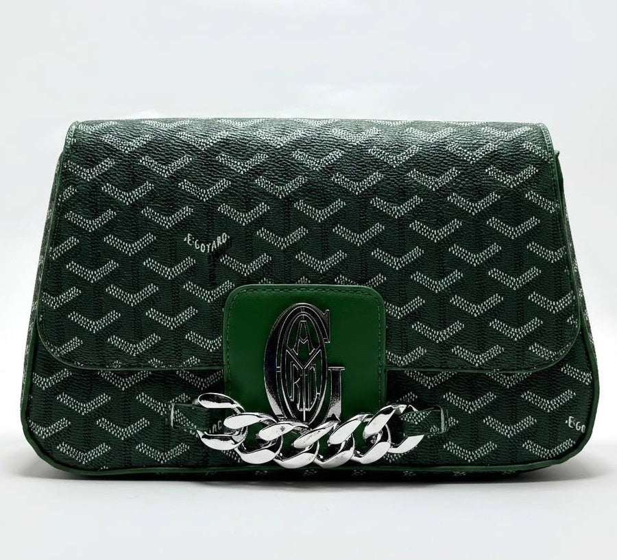 Goyard Chain Bag – Green