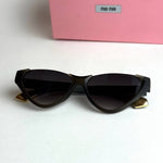Miu Miu SMUQ9 –  Olive Green Black Gradient