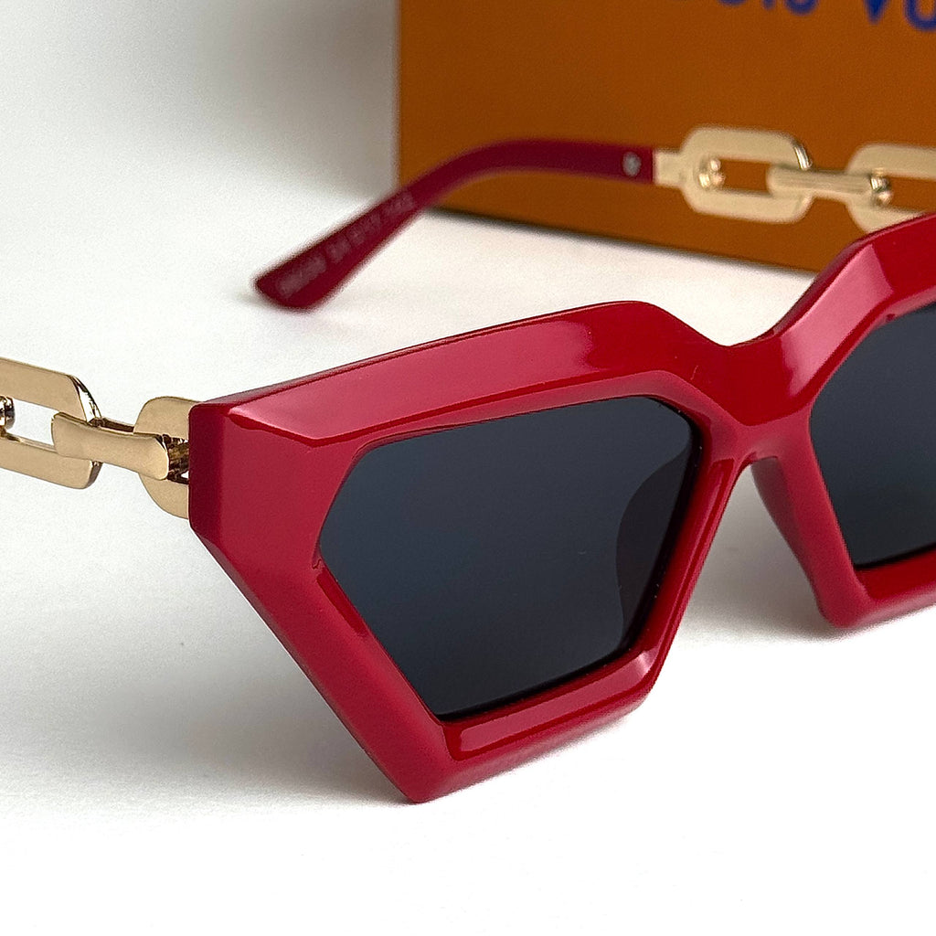 LV Chain Link – Red Gold Black