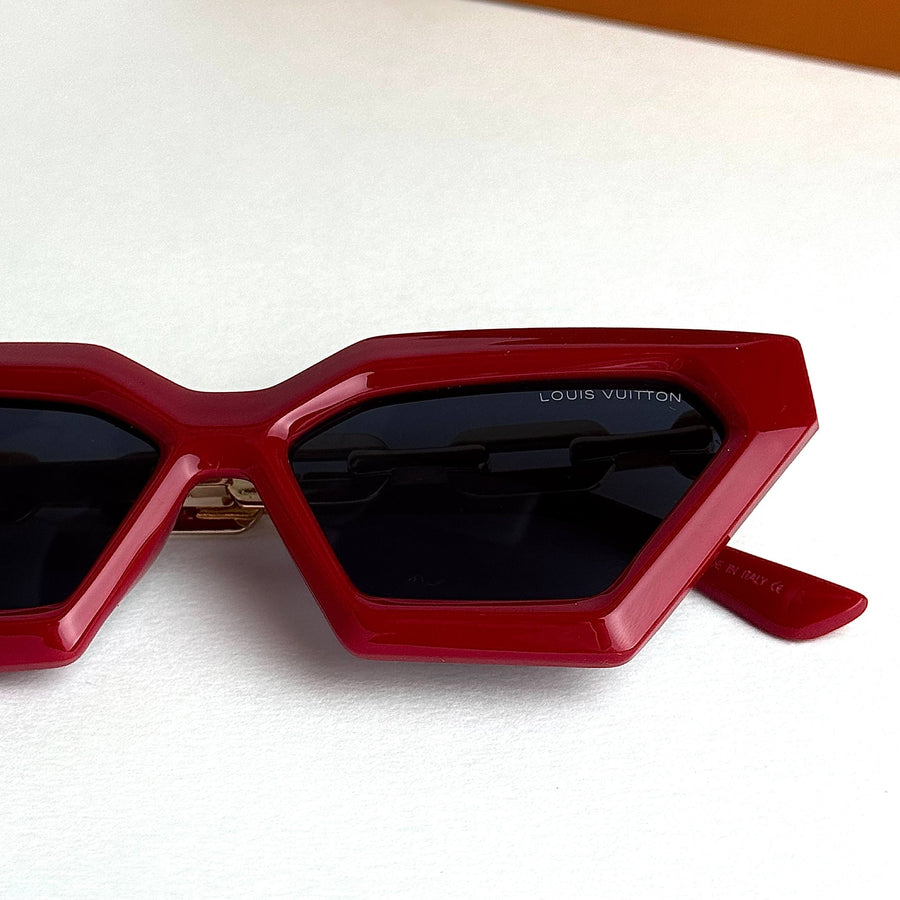LV Chain Link – Red Gold Black