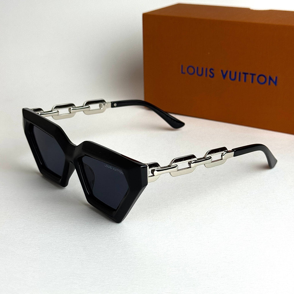 LV Chain Link – Silver Black