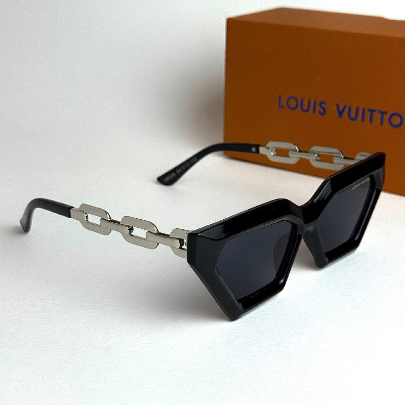 LV Chain Link – Silver Black