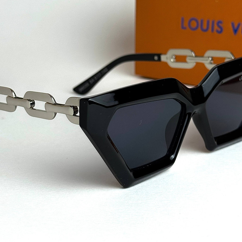 LV Chain Link – Silver Black
