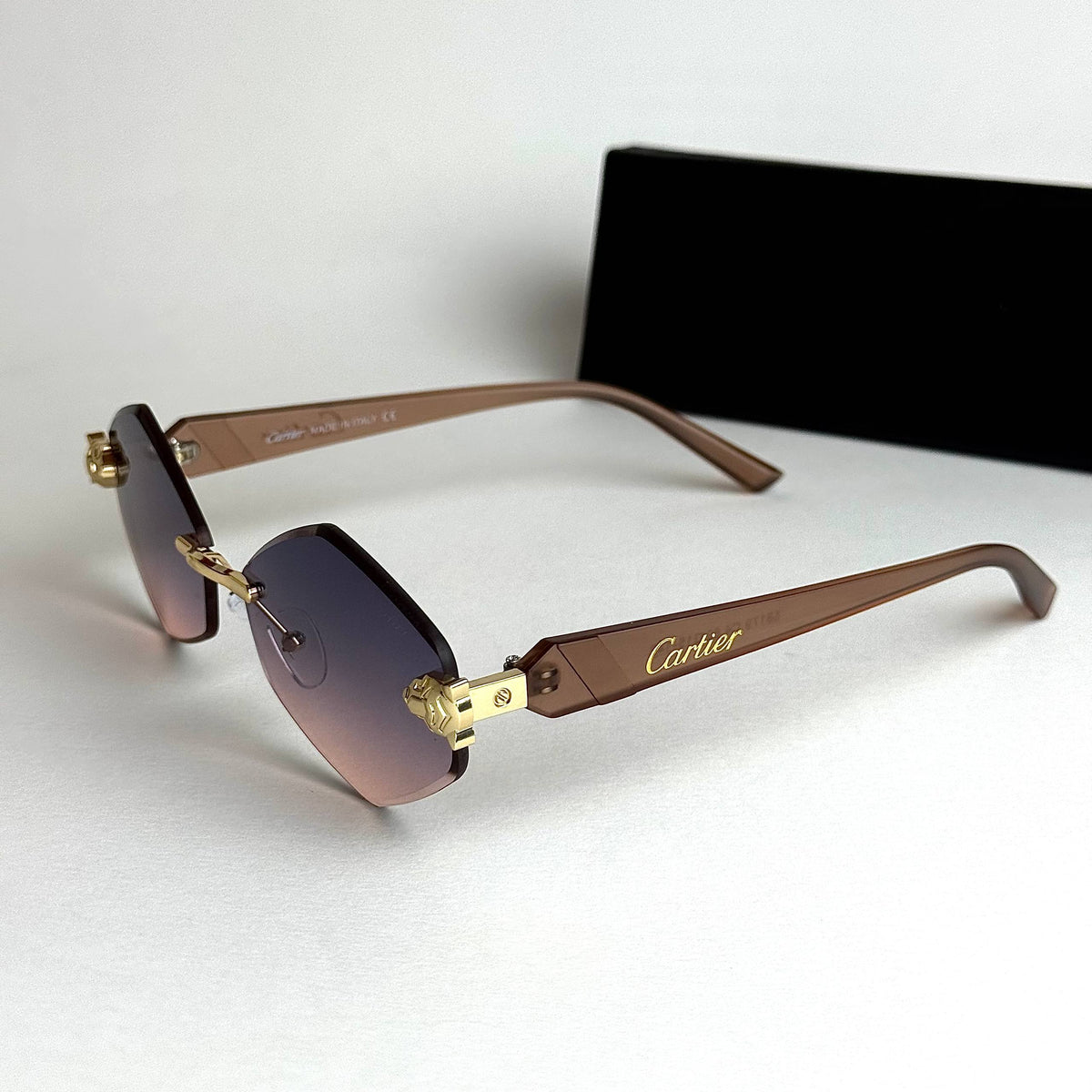 Cartier Rimless Prestige – Purple Gold Gradient