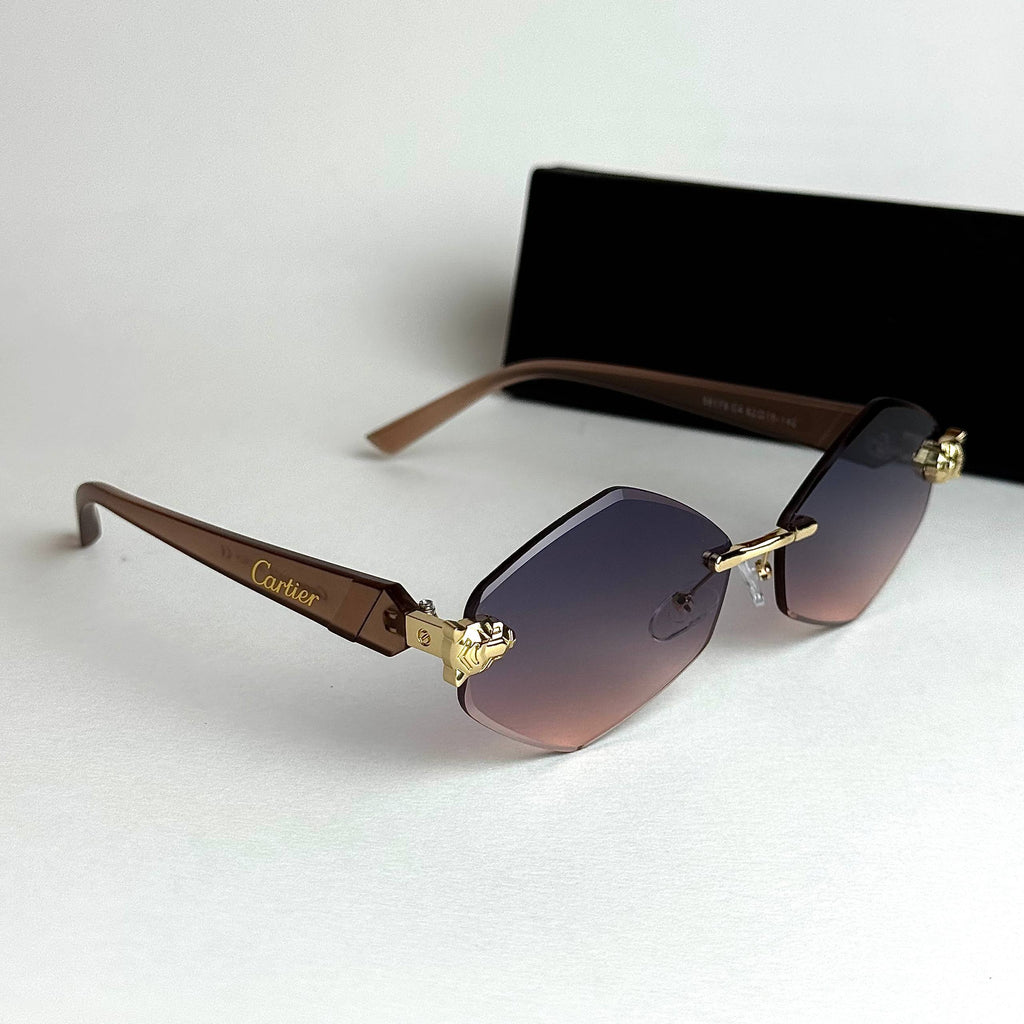 Cartier Rimless Prestige – Purple Gold Gradient