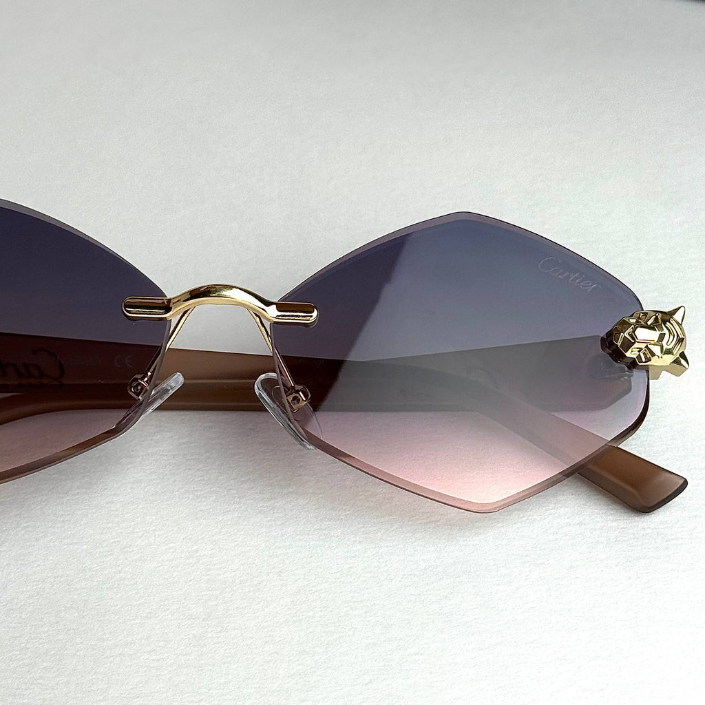 Cartier Rimless Prestige – Purple Gold Gradient