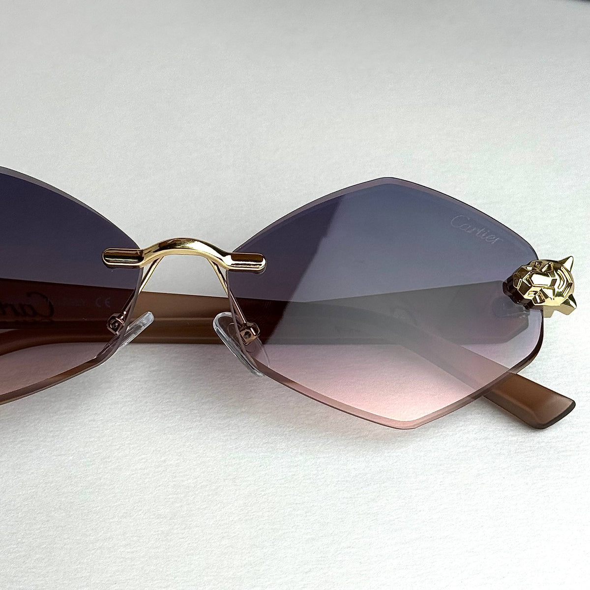 Cartier Rimless Prestige – Purple Gold Gradient