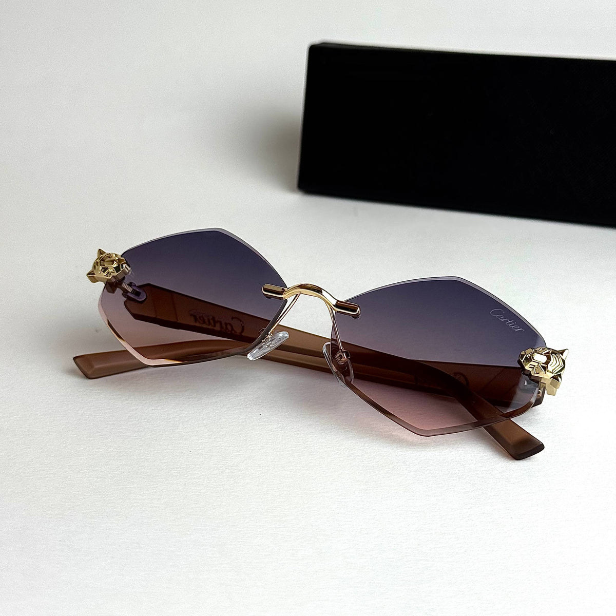 Cartier Rimless Prestige – Purple Gold Gradient